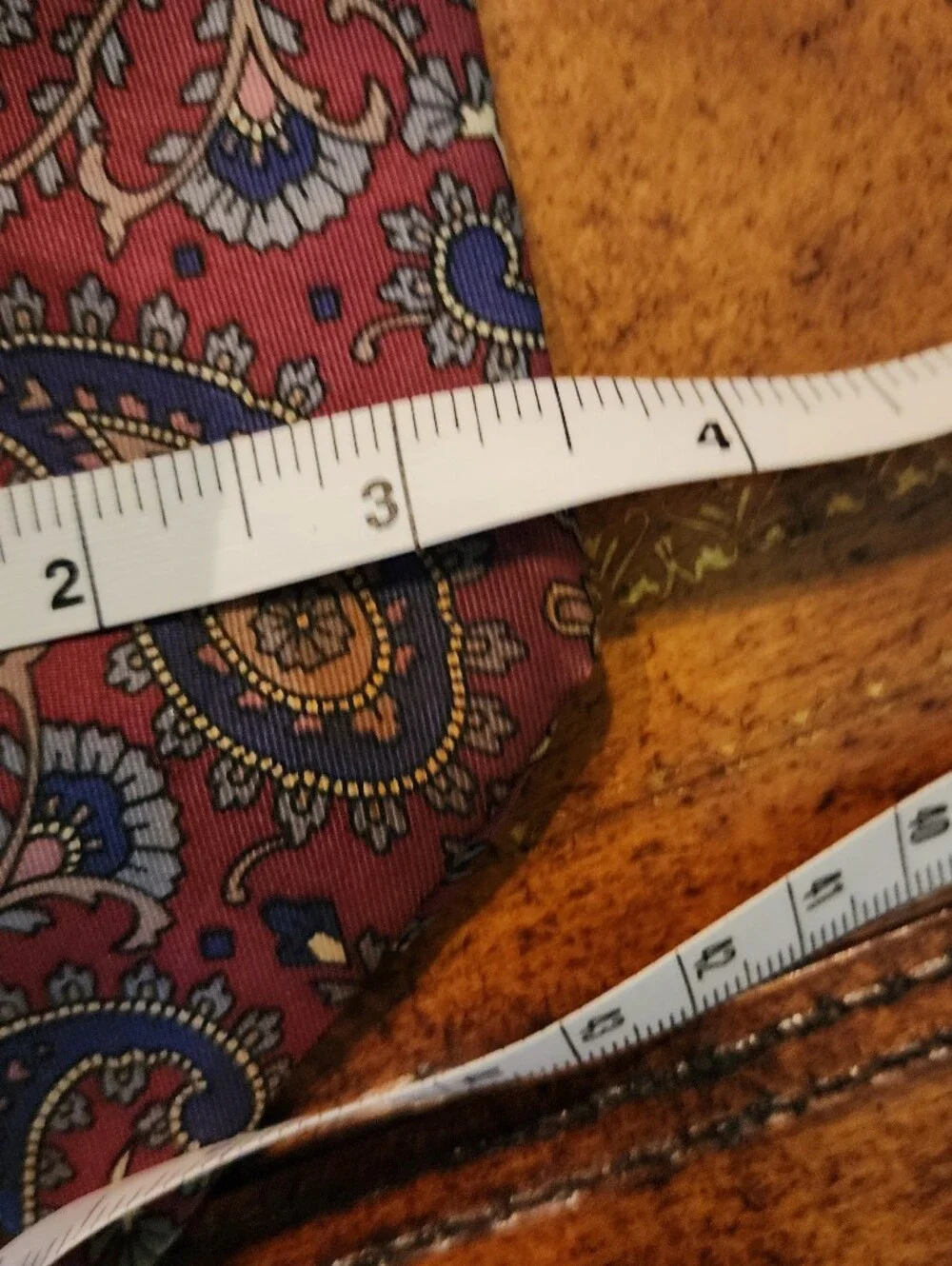 3pc Men’s 100% Silk Tie Lot American Traditions USA Burgundy Paisley Medallion